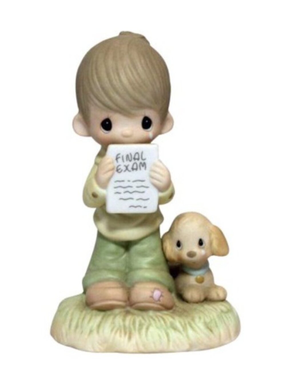 Precious Moments 2001 God Understands Brunette Boy Report Card Porcelain E1379BR